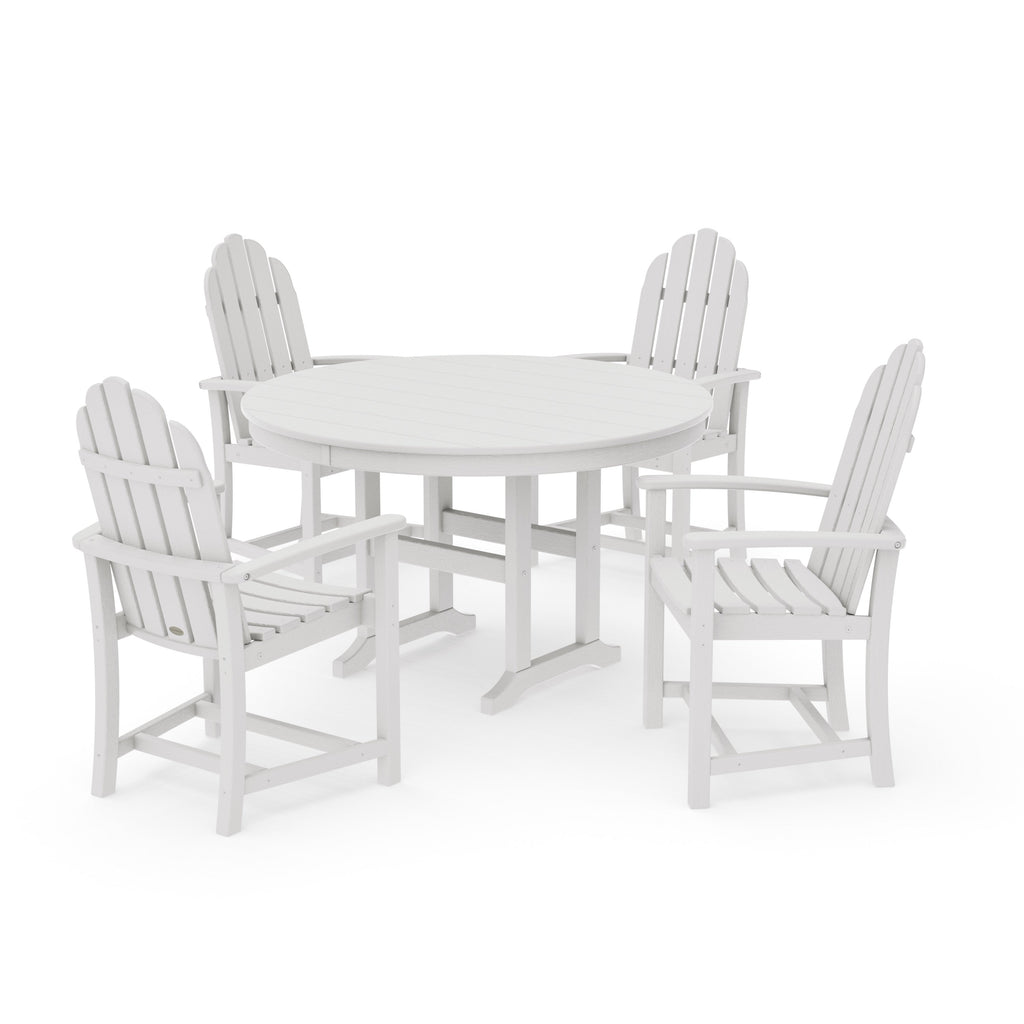 Classic Adirondack 5-Piece Round Farmhouse Dining Set