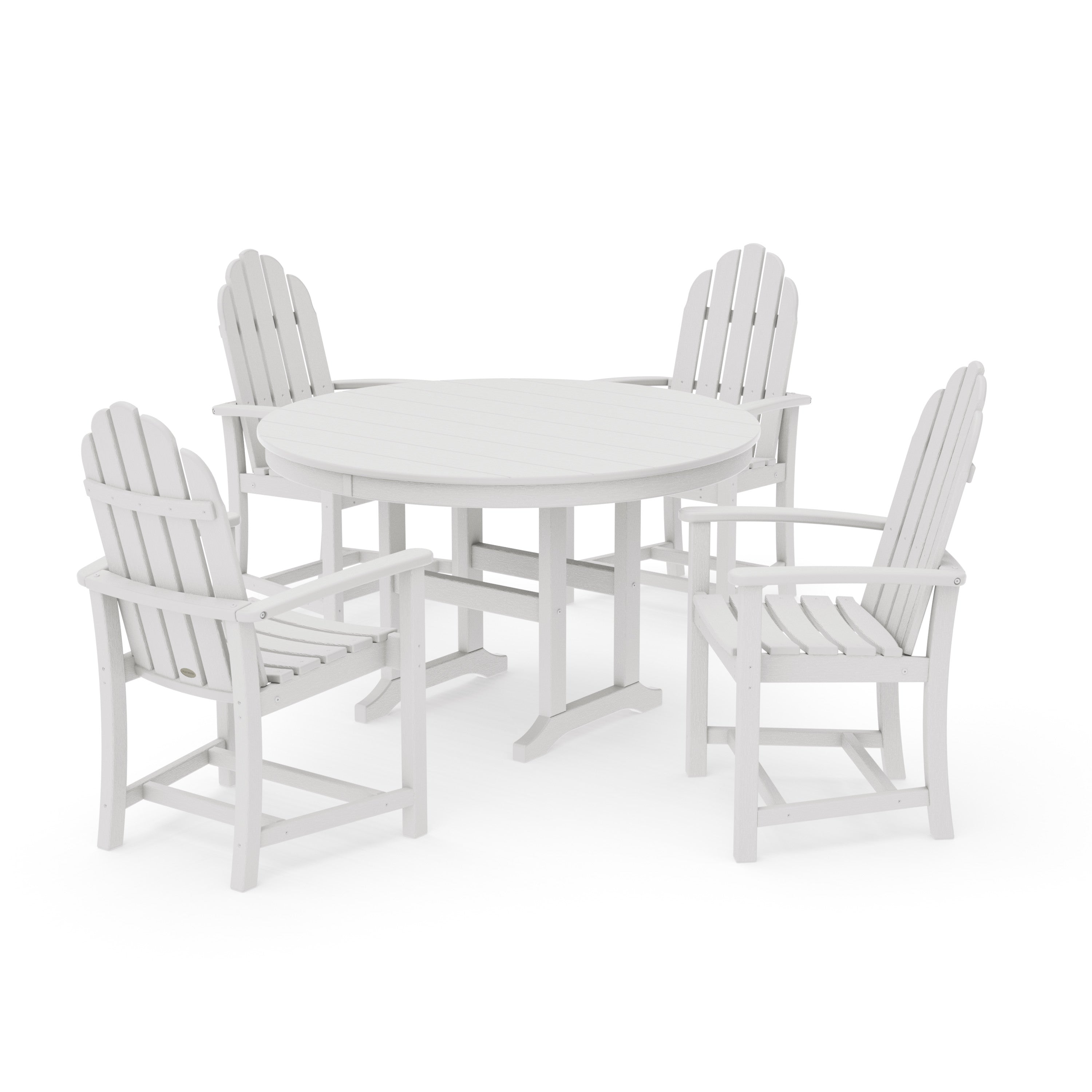 Classic Adirondack 5-Piece Round Farmhouse Dining Set