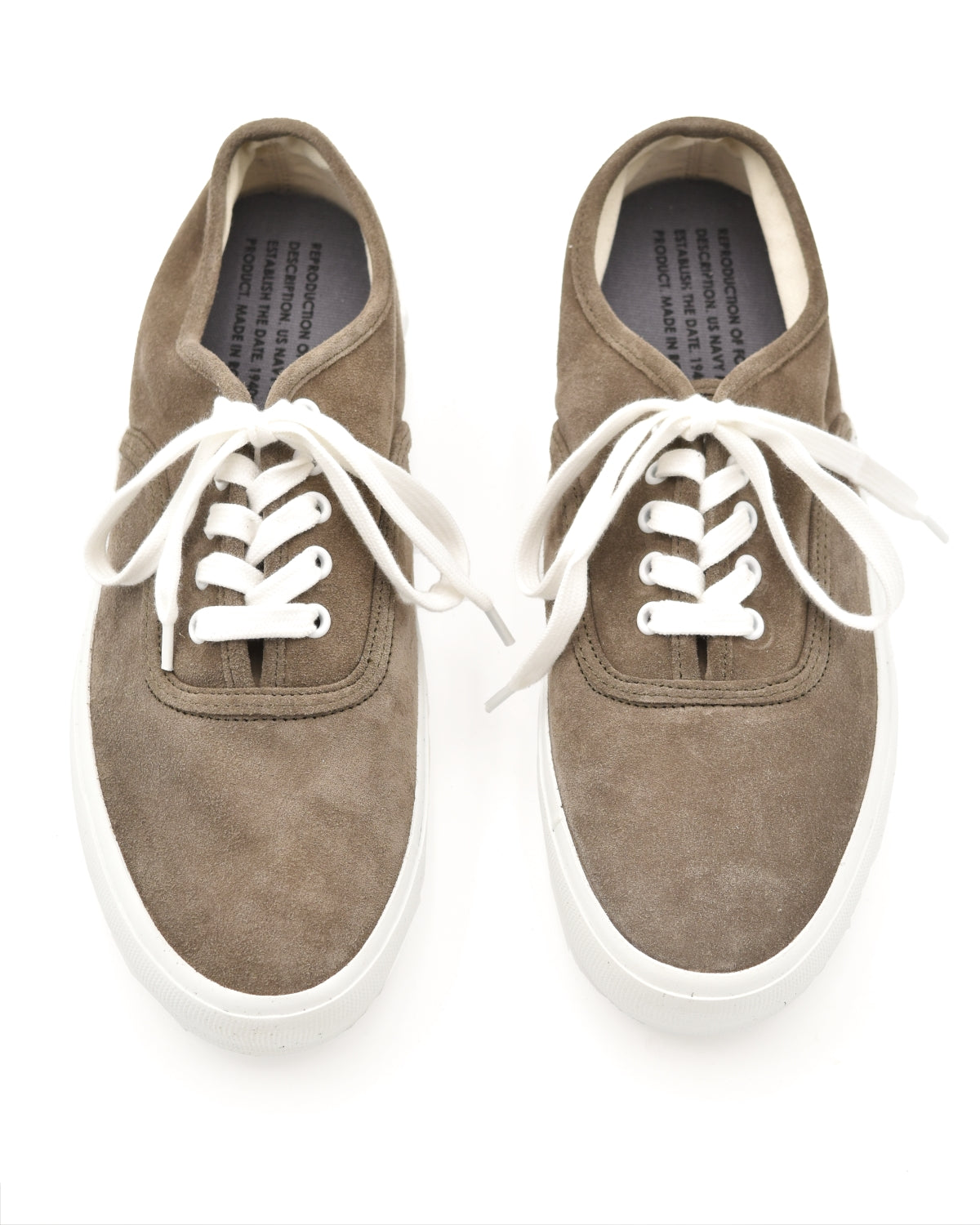 Reproduction of Found U.S. Navy Training Sneaker in Olive Suede (Men's)