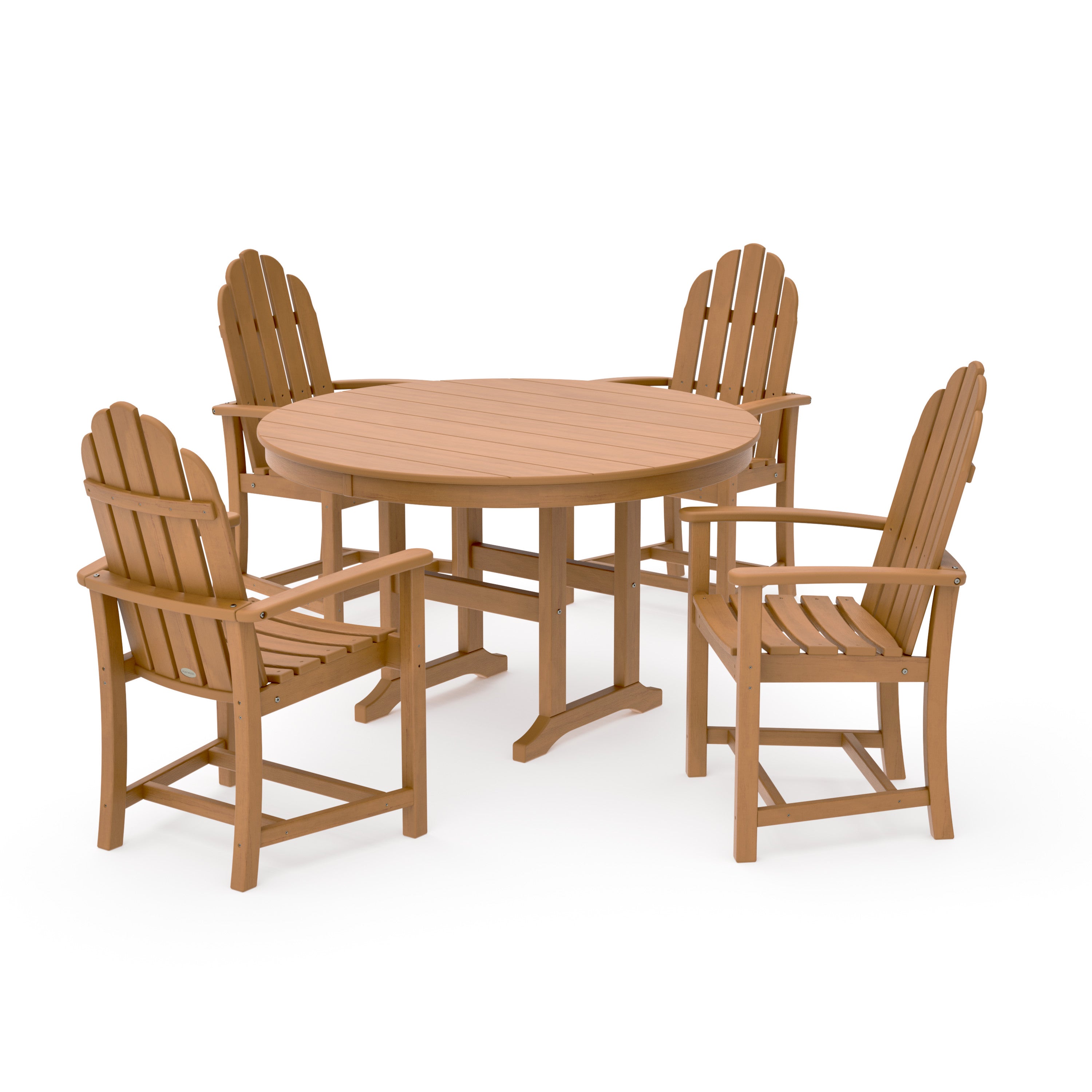 Classic Adirondack 5-Piece Round Farmhouse Dining Set