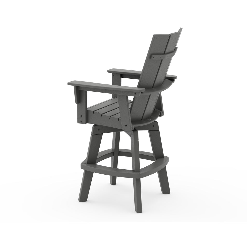 Modern Curveback Adirondack Swivel Bar Chair