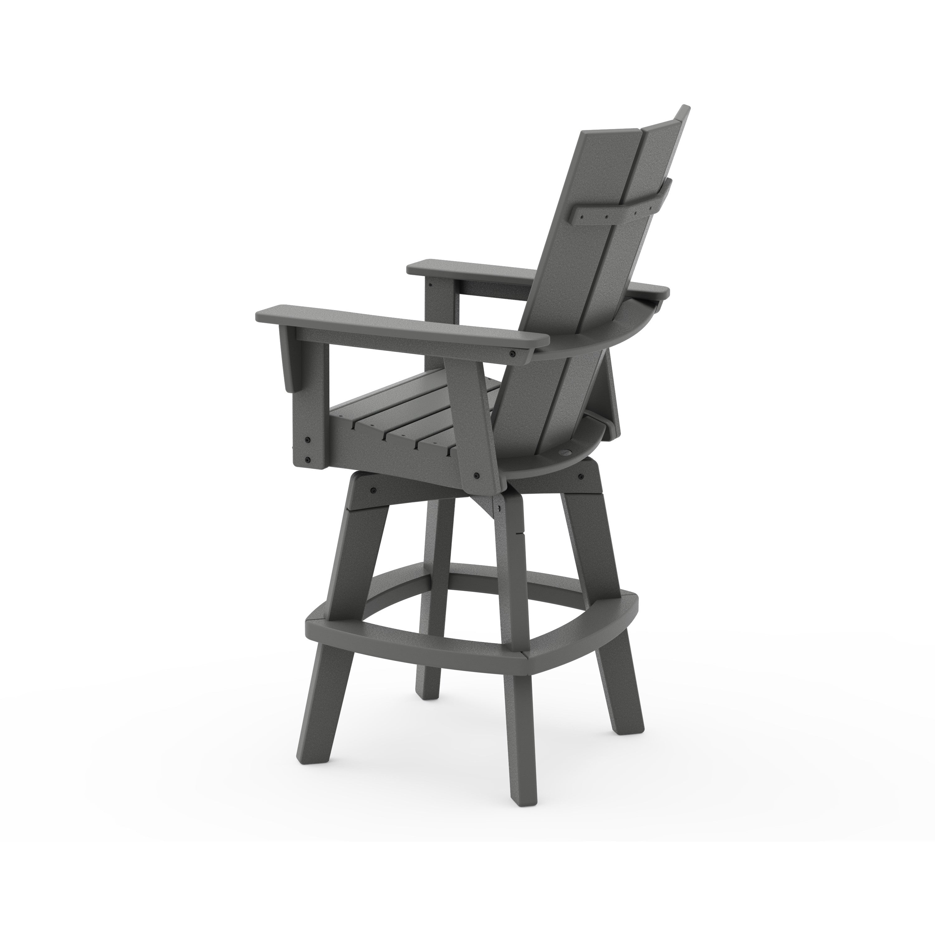 Modern Curveback Adirondack Swivel Bar Chair