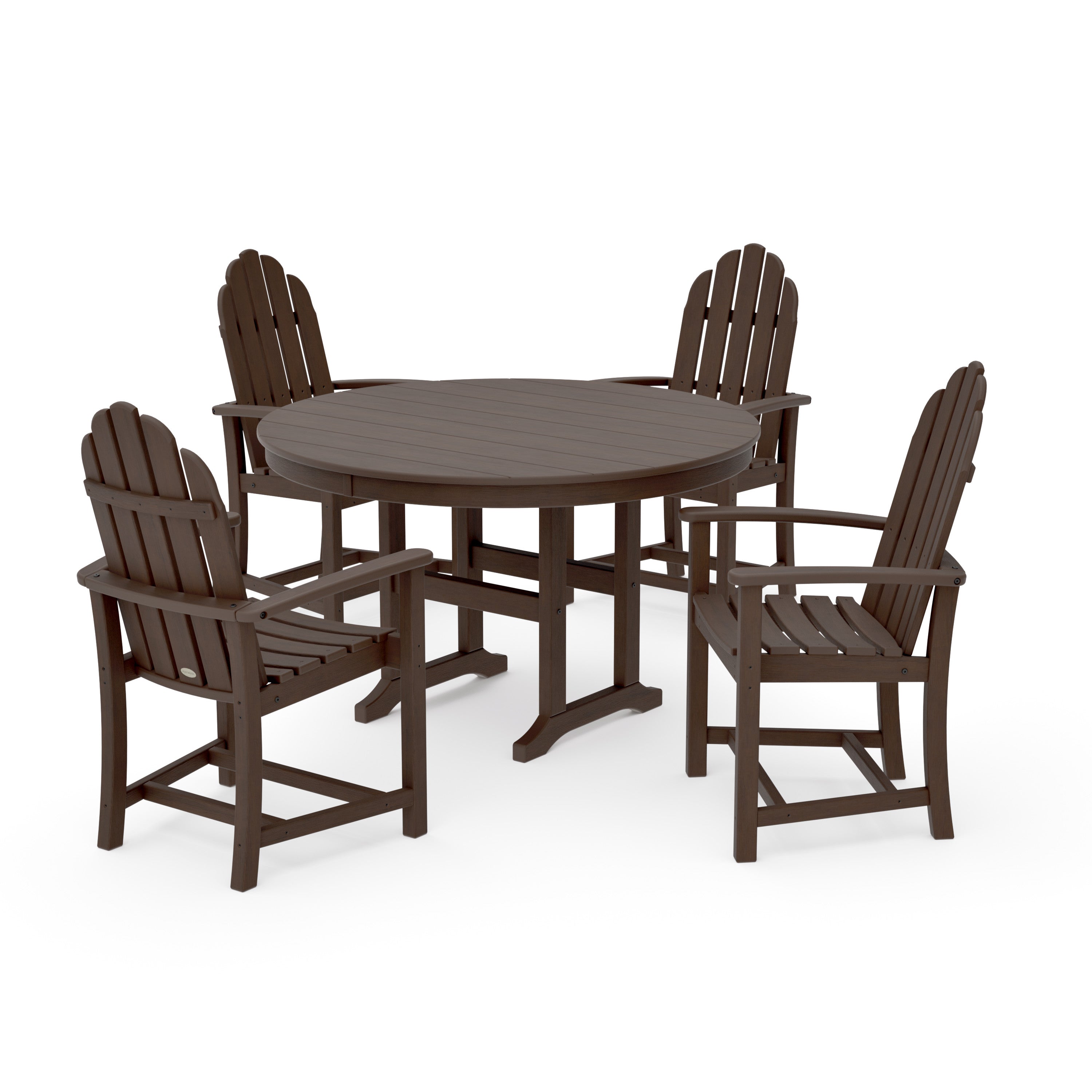 Classic Adirondack 5-Piece Round Farmhouse Dining Set