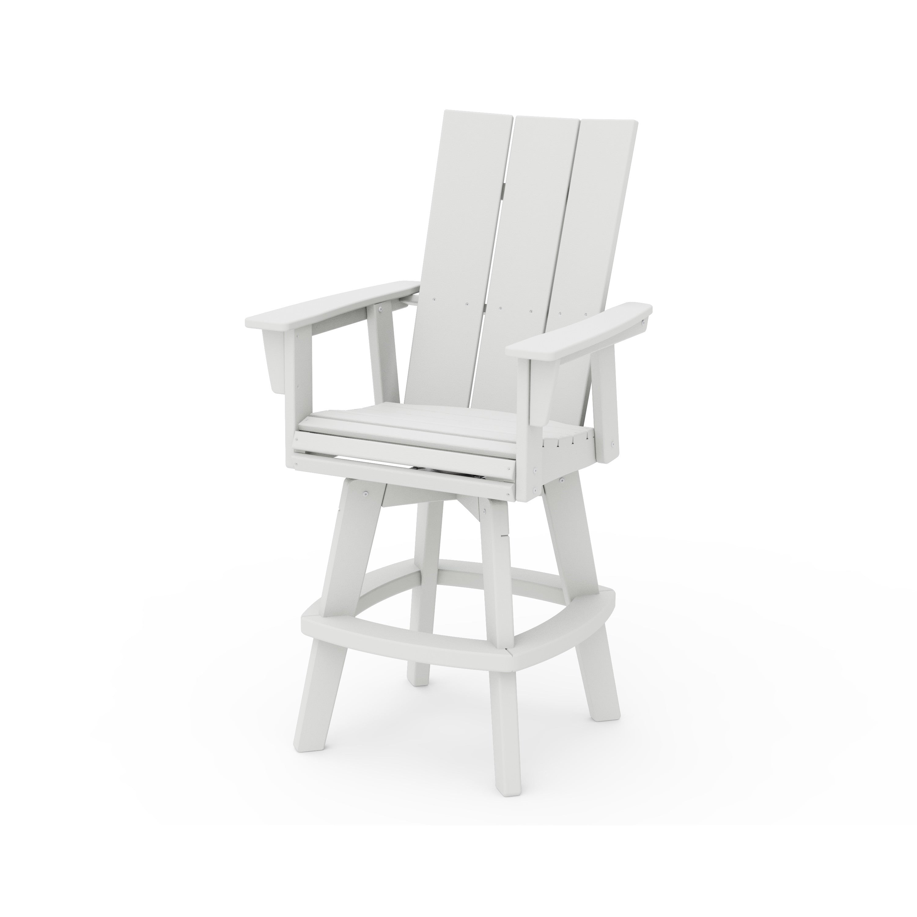 Modern Curveback Adirondack Swivel Bar Chair