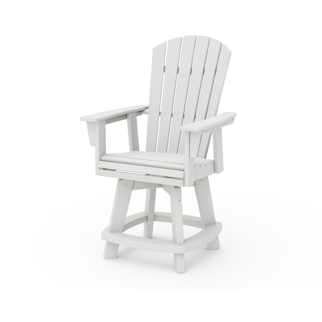 Nautical Curveback Adirondack Swivel Counter Chair
