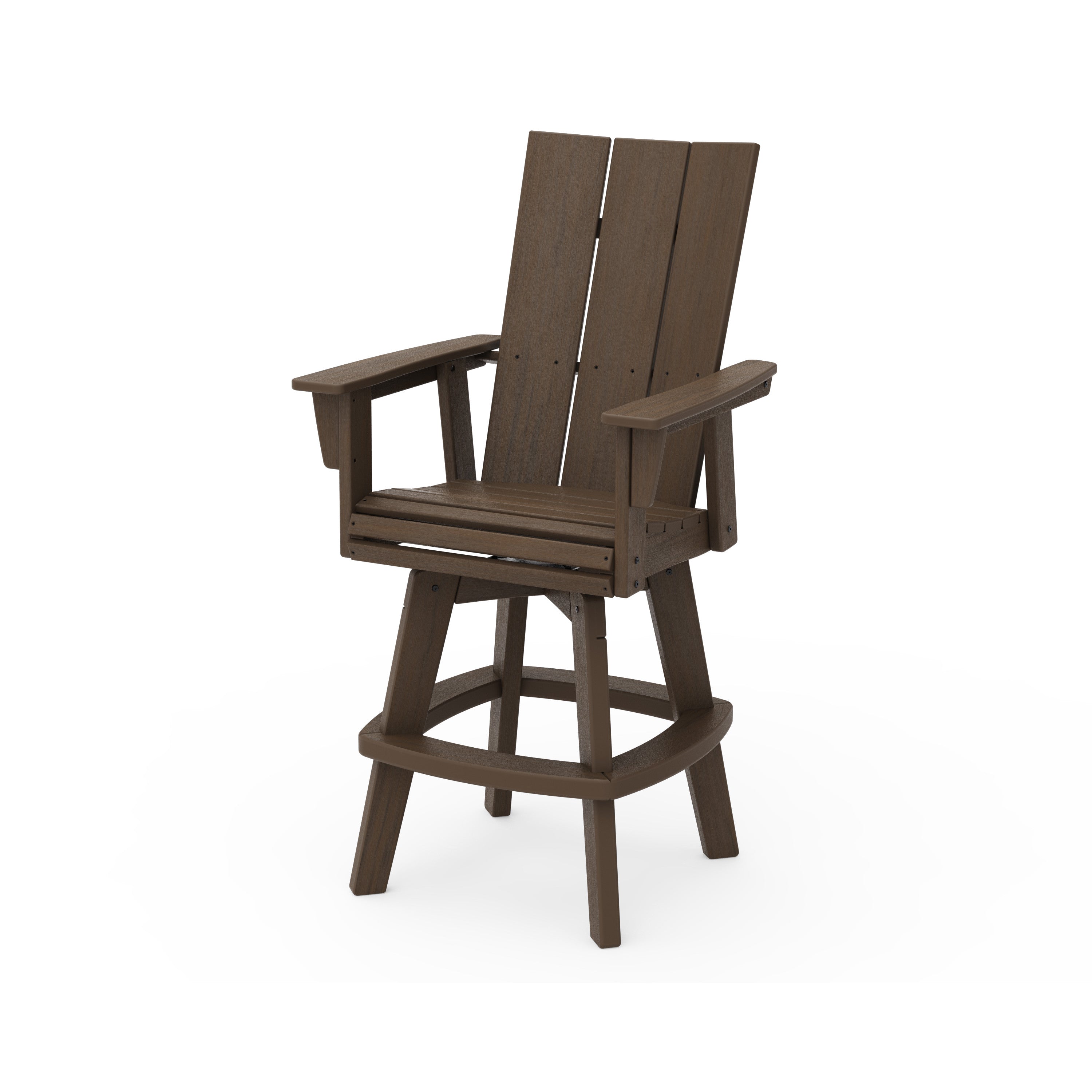 Modern Curveback Adirondack Swivel Bar Chair