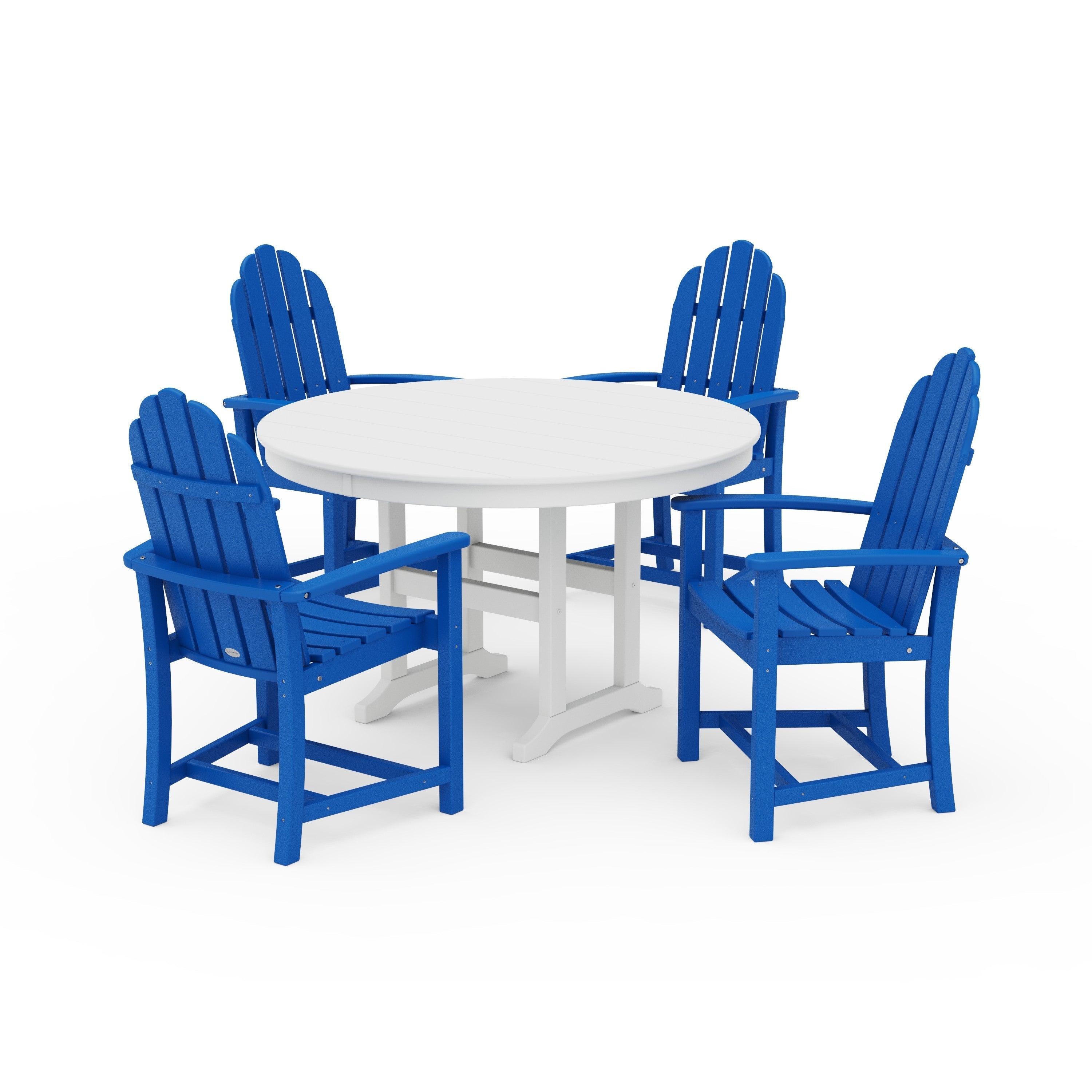Classic Adirondack 5-Piece Round Farmhouse Dining Set