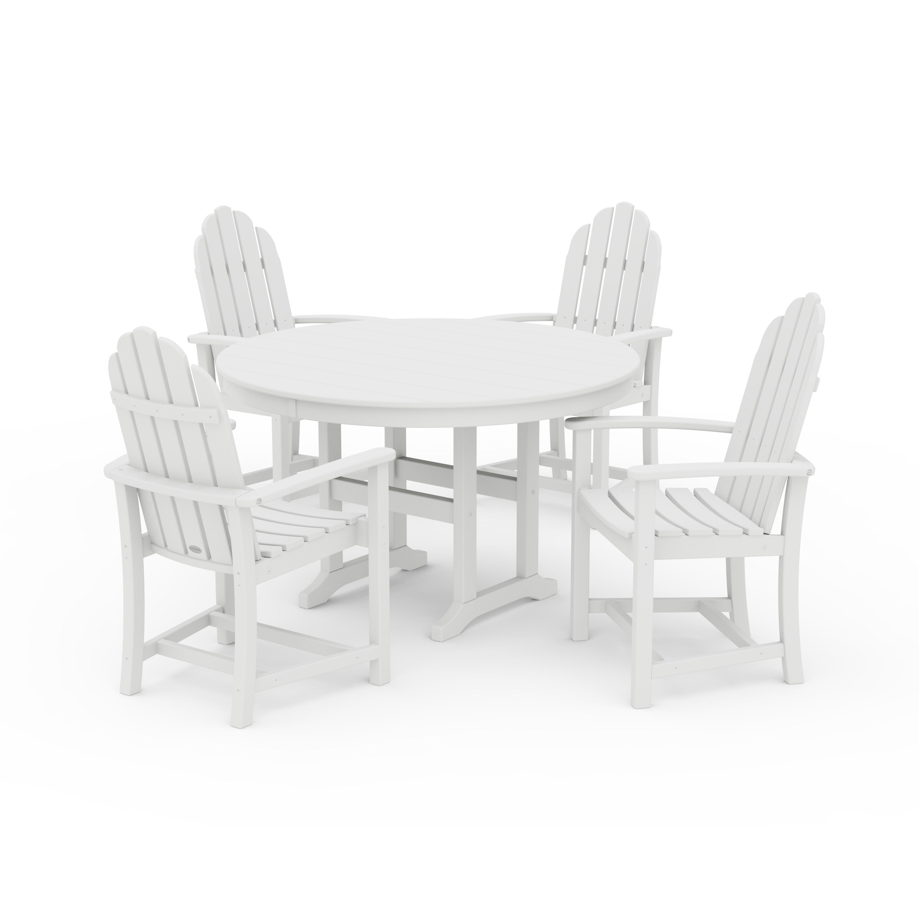 Classic Adirondack 5-Piece Round Farmhouse Dining Set