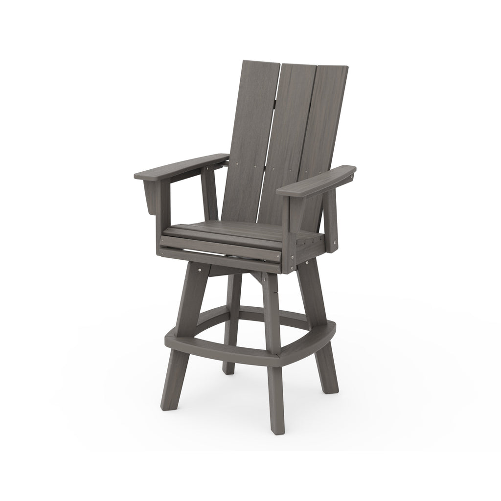 Modern Curveback Adirondack Swivel Bar Chair