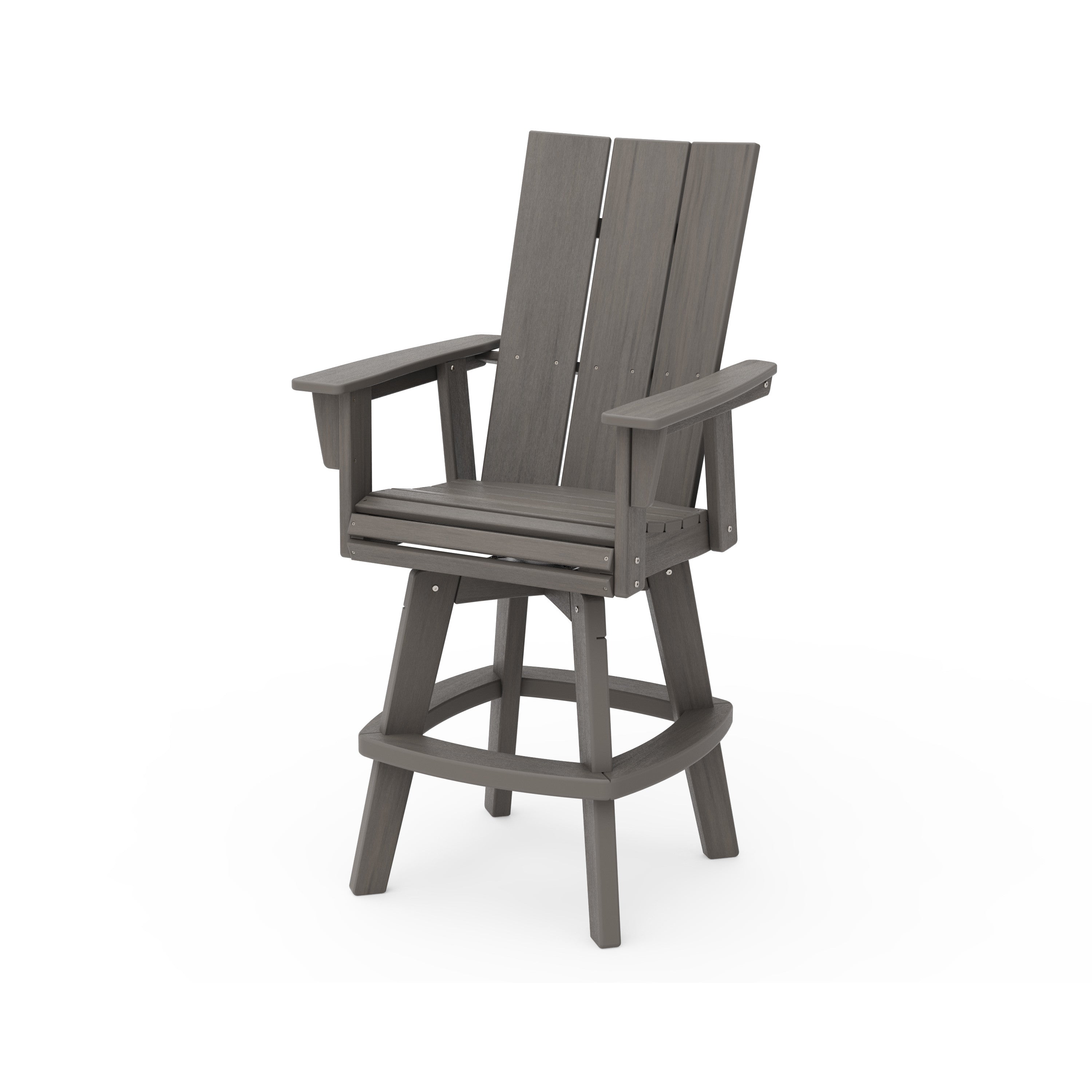 Modern Curveback Adirondack Swivel Bar Chair
