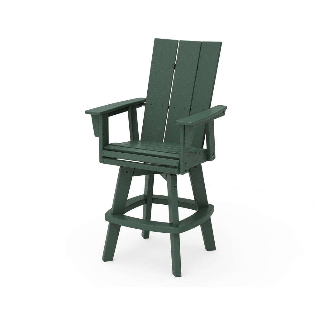 Modern Curveback Adirondack Swivel Bar Chair